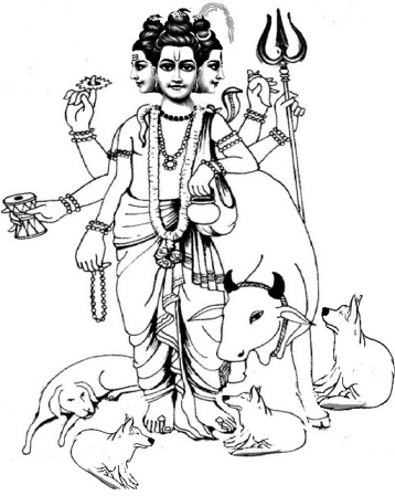 Dattatreya Drawing  How to Draw Dattaguru  Datta Jayanti  Daily scribe